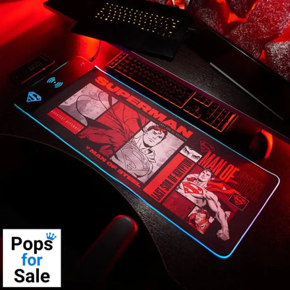 DC Comics Mousepad with Mobile Charger Superman