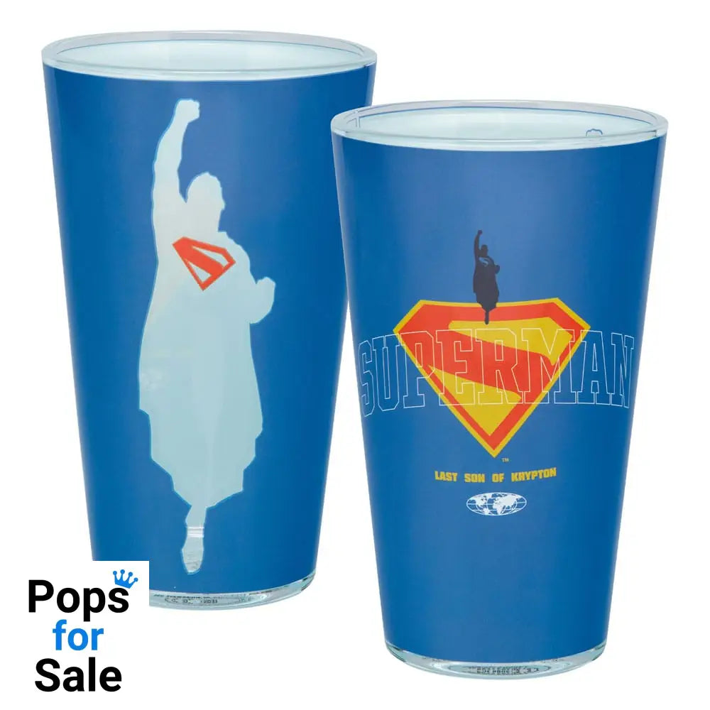 DC Comics Pint Glass Superman Glasses & Coasters