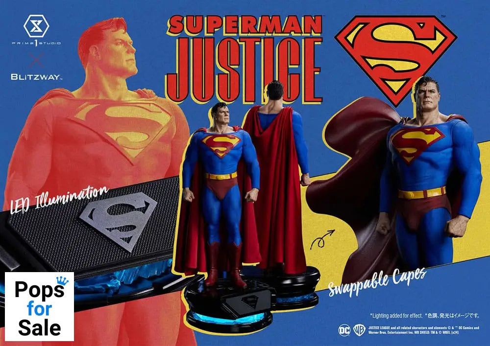 DC Comics Premium Masterline Series Statue 1/4 Superman Justice Comics 57 cm Statues