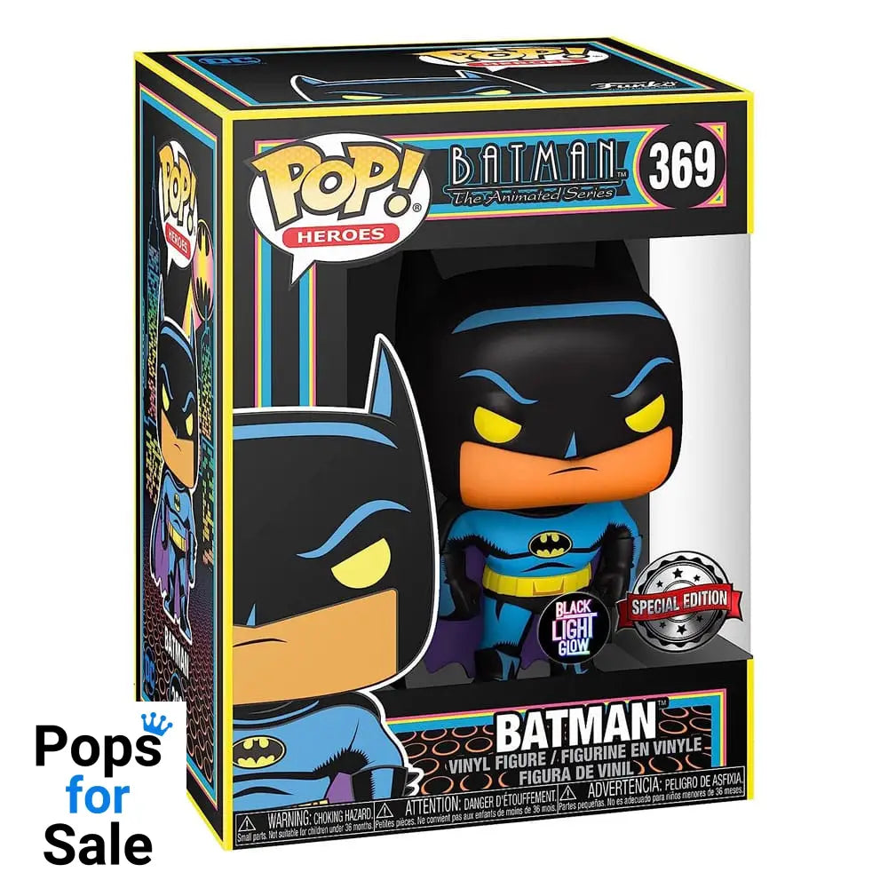 DC Comics Series POP! Heroes Vinyl Batman(Black Light) 9 cm