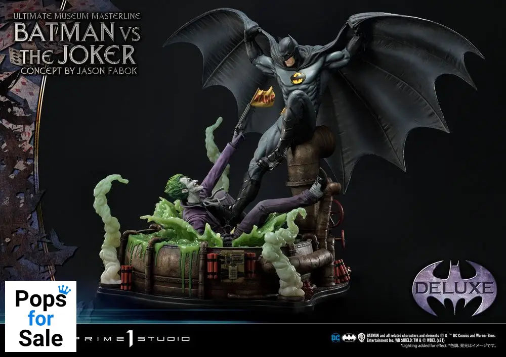 DC Comics Statue 1/3 Batman vs. The Joker by Jason Fabok Deluxe Bonus Version 85 cm
