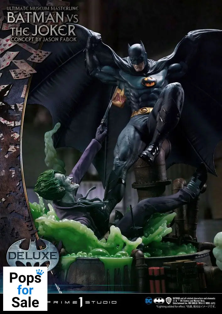DC Comics Statue 1/3 Batman vs. The Joker by Jason Fabok Deluxe Bonus Version 85 cm