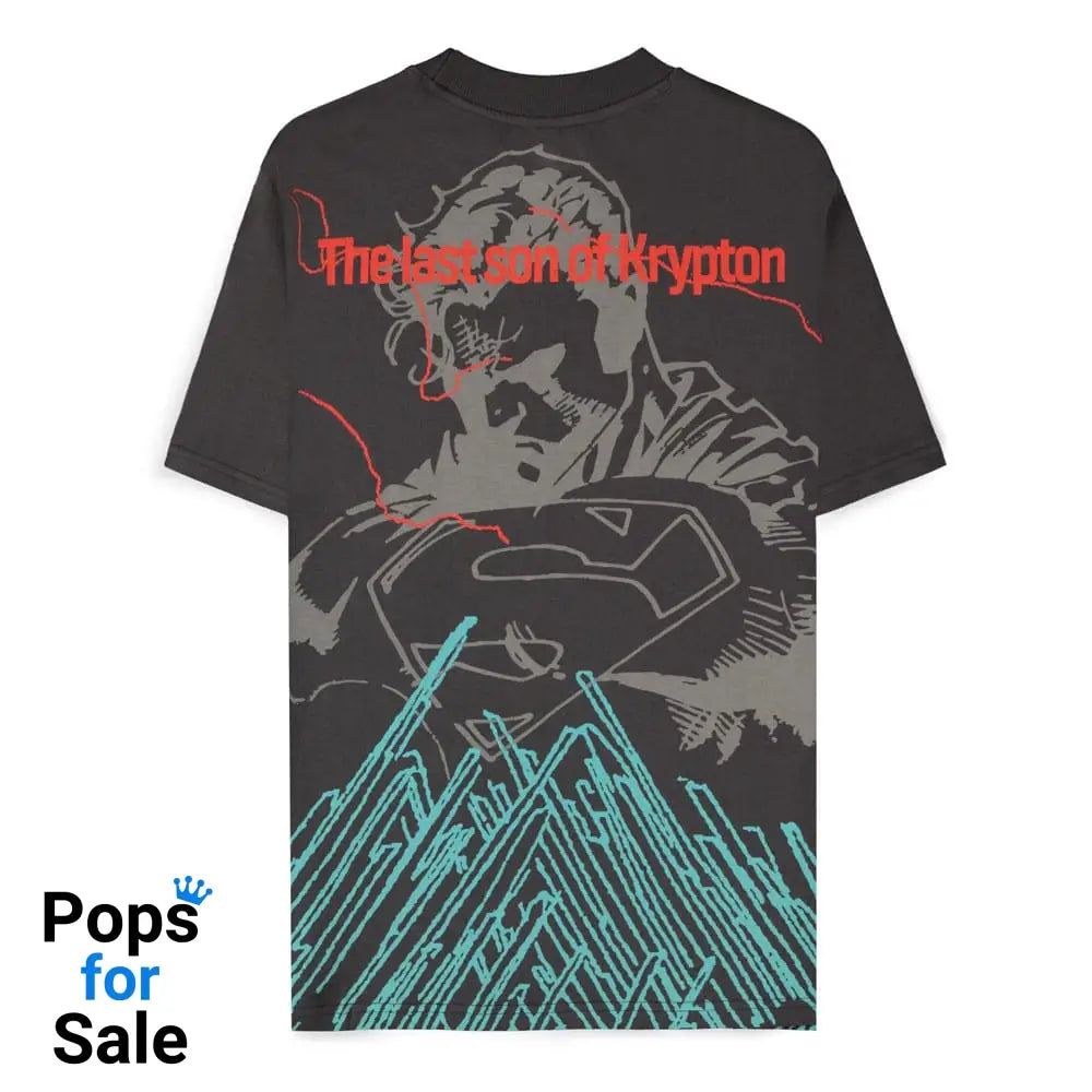 DC Comics T-Shirt Superman Dark Grey son of Krypton