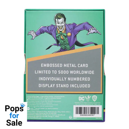 DC Comics The Joker Playing Card Limited Edition Ingot Ingot