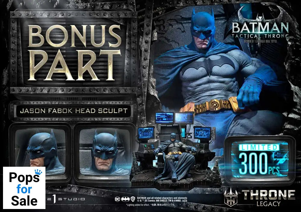 DC Comics Throne Legacy Collection Statue 1/3 Batman Tactical Throne Deluxe Bonus Version 57 cm