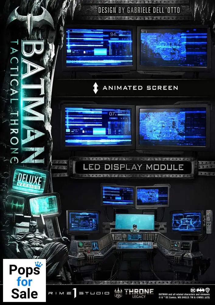 DC Comics Throne Legacy Collection Statue 1/3 Batman Tactical Throne Deluxe Version 57 cm