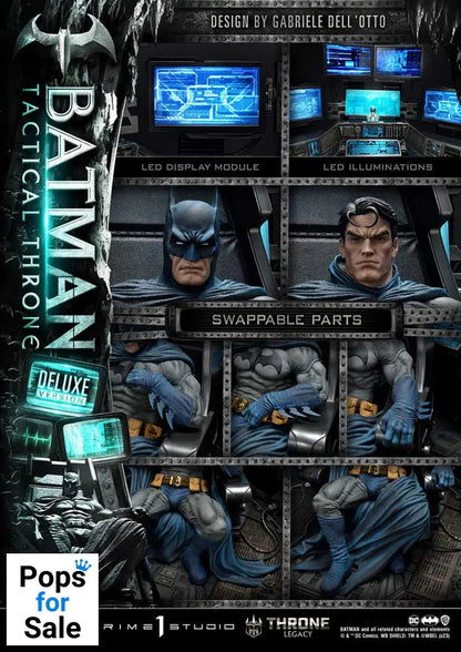 DC Comics Throne Legacy Collection Statue 1/3 Batman Tactical Throne Deluxe Version 57 cm