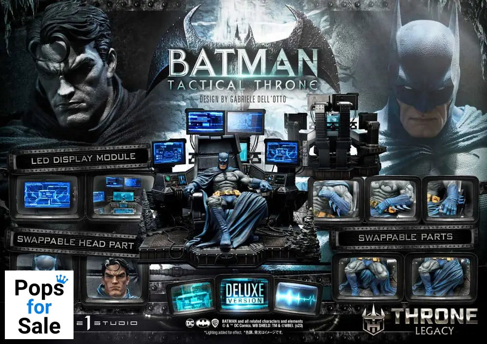 DC Comics Throne Legacy Collection Statue 1/3 Batman Tactical Throne Deluxe Version 57 cm