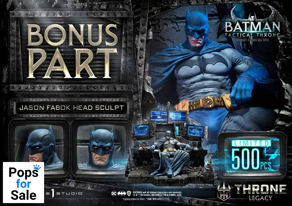 DC Comics Throne Legacy Collection Statue 1/3 Batman Tactical Throne Ultimate Bonus Version 57 cm