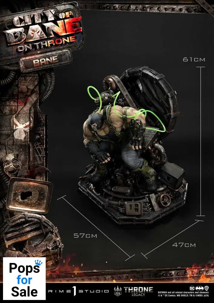 DC Comics Throne Legacy Collection Statue Statue 1/4 Batman Bane on Throne Deluxe Bonus Version 61 cm