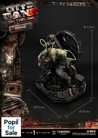 DC Comics Throne Legacy Collection Statue Statue 1/4 Batman Bane on Throne Deluxe Bonus Version 61 cm