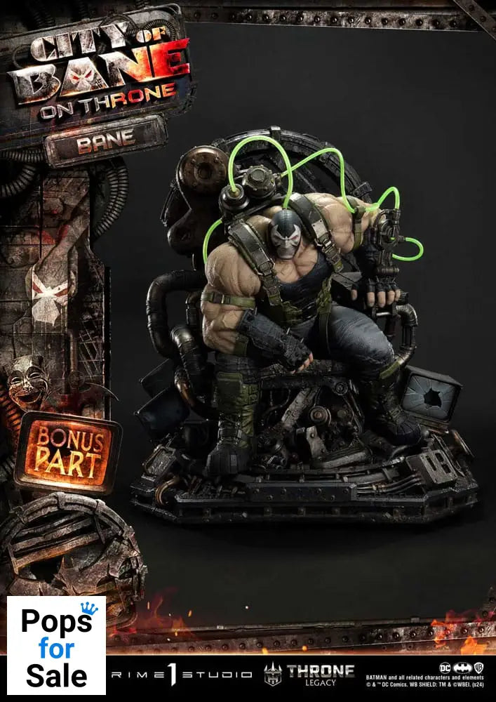 DC Comics Throne Legacy Collection Statue Statue 1/4 Batman Bane on Throne Deluxe Bonus Version 61 cm