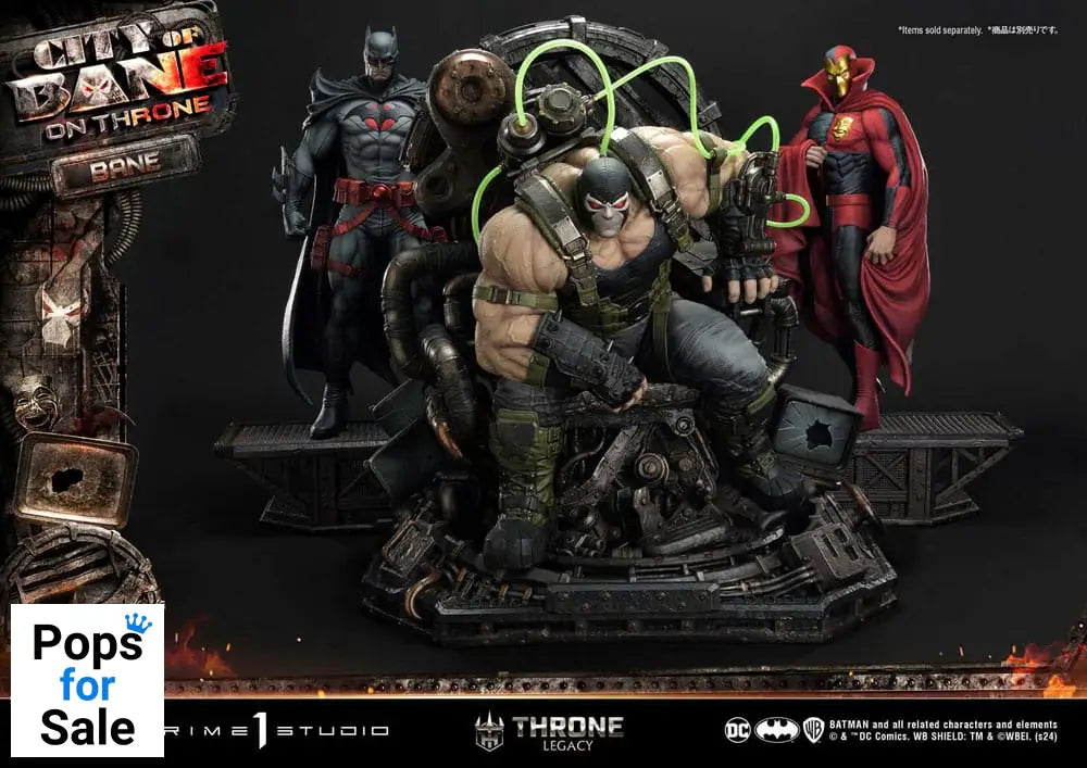 DC Comics Throne Legacy Collection Statue Statue 1/4 Batman Bane on Throne Deluxe Bonus Version 61 cm
