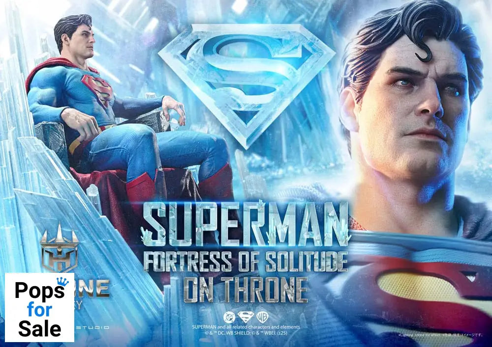 DC Comics Throne Legacy Collection Statue Statue 1/4 Superman Fortress of Solitude on Throne (Design by Gabriele Dell'Otto) 52 cm