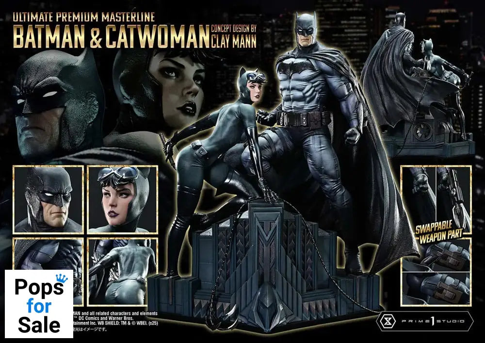DC Comics Ultimate Premium Masterline Series Statue 1/4 Batman & Catwoman (Concept Design by Clay Mann) 56 cm