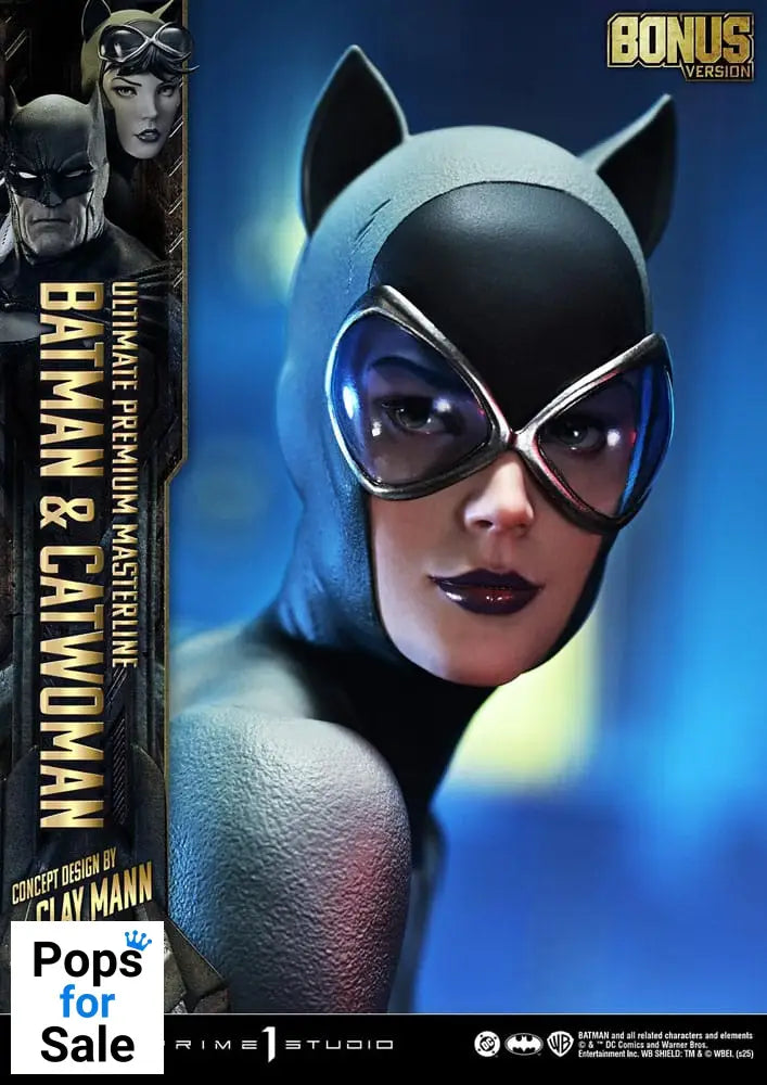 DC Comics Ultimate Premium Masterline Series Statue 1/4 Batman & Catwoman (Concept Design by Clay Mann) Bonus Version 56 cm