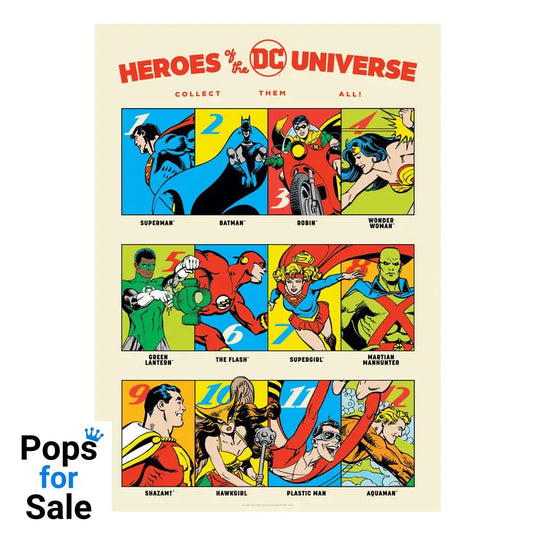 DC Comis Art Print 90th Anniversary Heroes Limited Edition 42 x 30 cm