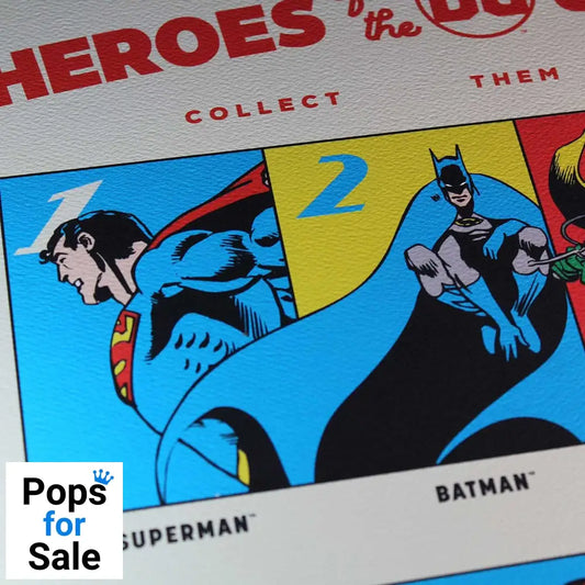 DC Comis Art Print 90th Anniversary Heroes Limited Edition 42 x 30 cm