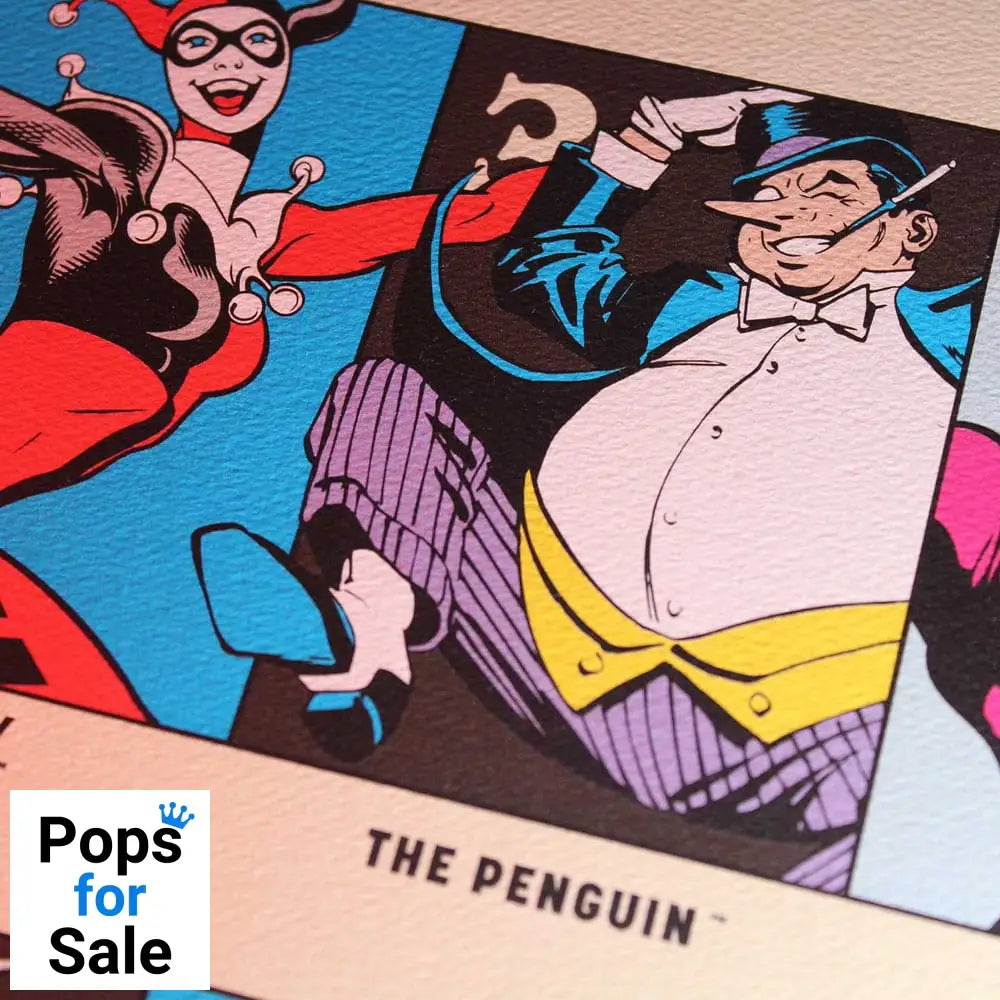 DC Comis Art Print 90th Anniversary Villains Limited Edition 42 x 30 cm