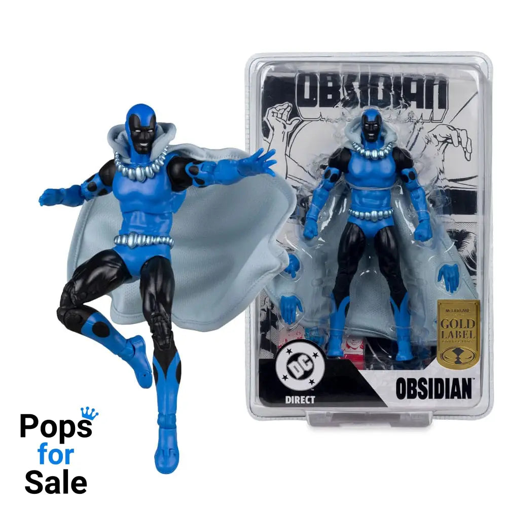 DC Direct Action Figure Obsidian (Infinity Inc #16) (Chase) (Gold Label) 18 cm
