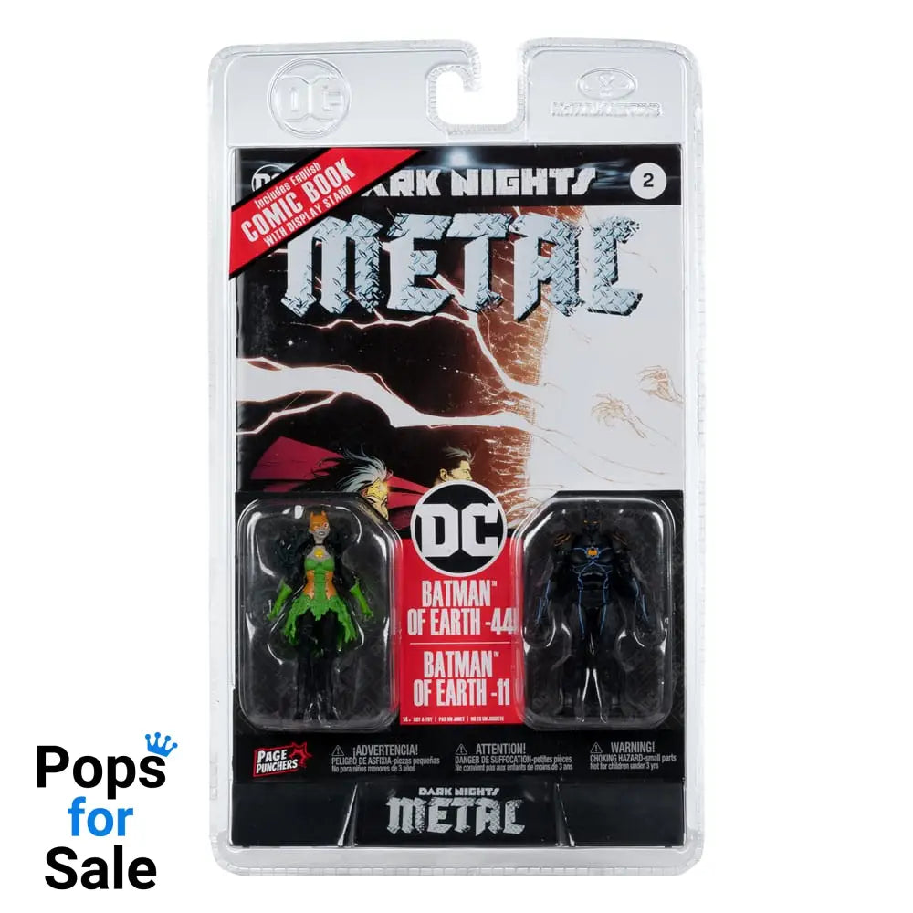 DC Direct Page Punchers Action Figure 2-Pack Batman of Earth-44 & Batman of Earth-11 (Dark Nights: Metal) 8 cm
