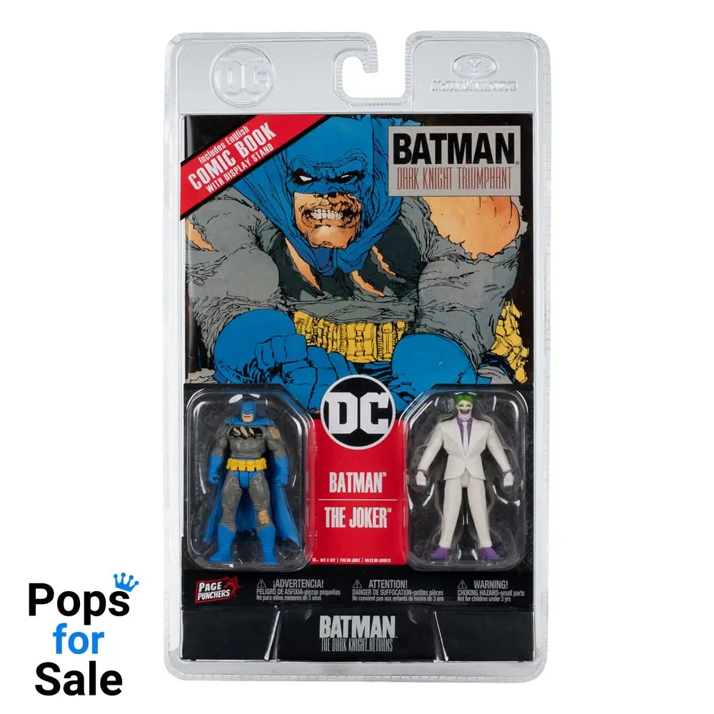 DC Direct Page Punchers Action Figure 2-Pack Batman & The Joker (Batman: The Dark Knight Returns) 8 cm