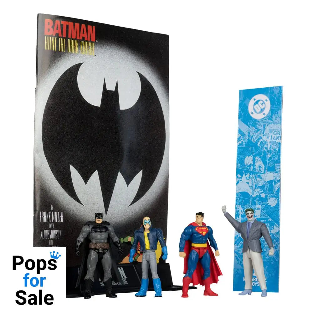 DC Direct Page Punchers Action Figure 4-Pack Batman & Son of Batman & Superman & Joker 7 cm