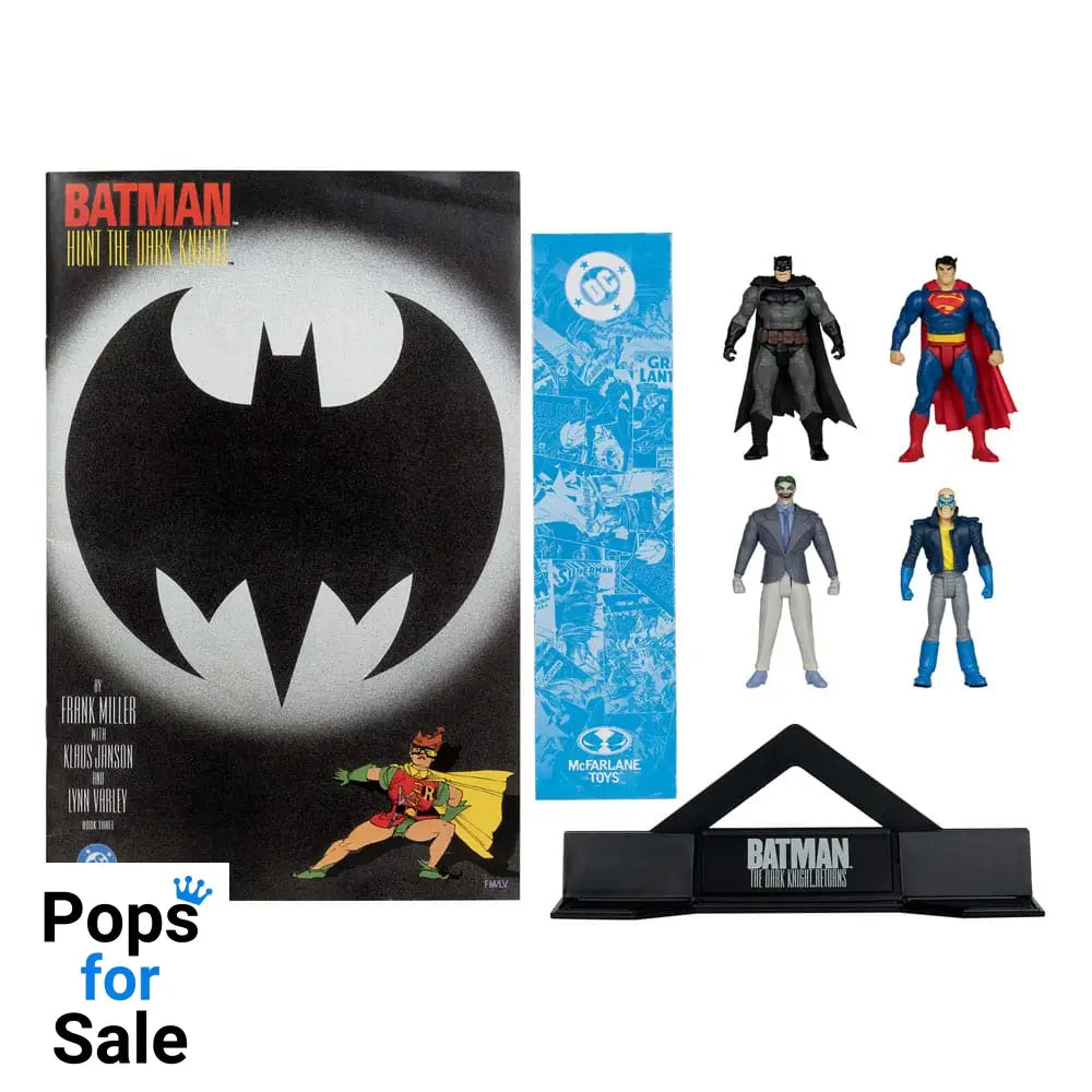 DC Direct Page Punchers Action Figure 4-Pack Batman & Son of Batman & Superman & Joker 7 cm