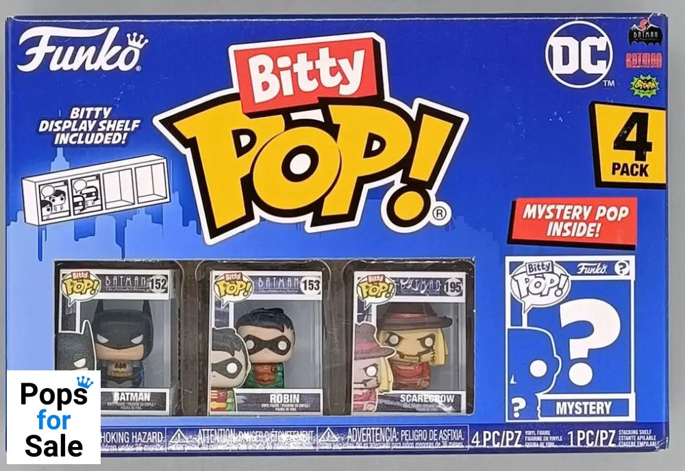 DC Funko Bitty POP! Vinyl Figure 4-Pack Batman - New Funko Bitty POP