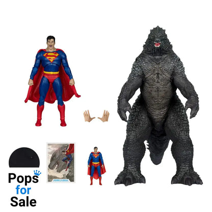 DC Justice League Monsterverse DC Multiverse Action Figures 2-Pack Superman Vs. Godzilla 30 cm