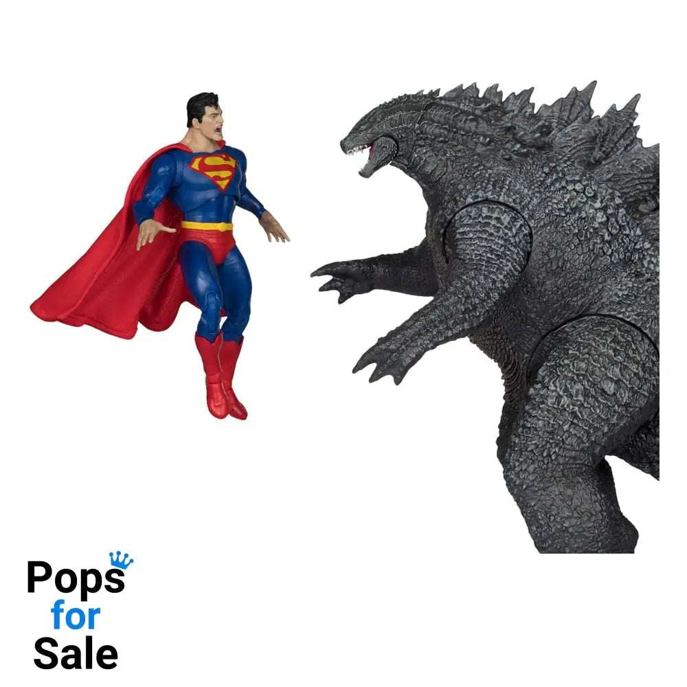 DC Justice League Monsterverse DC Multiverse Action Figures 2-Pack Superman Vs. Godzilla 30 cm
