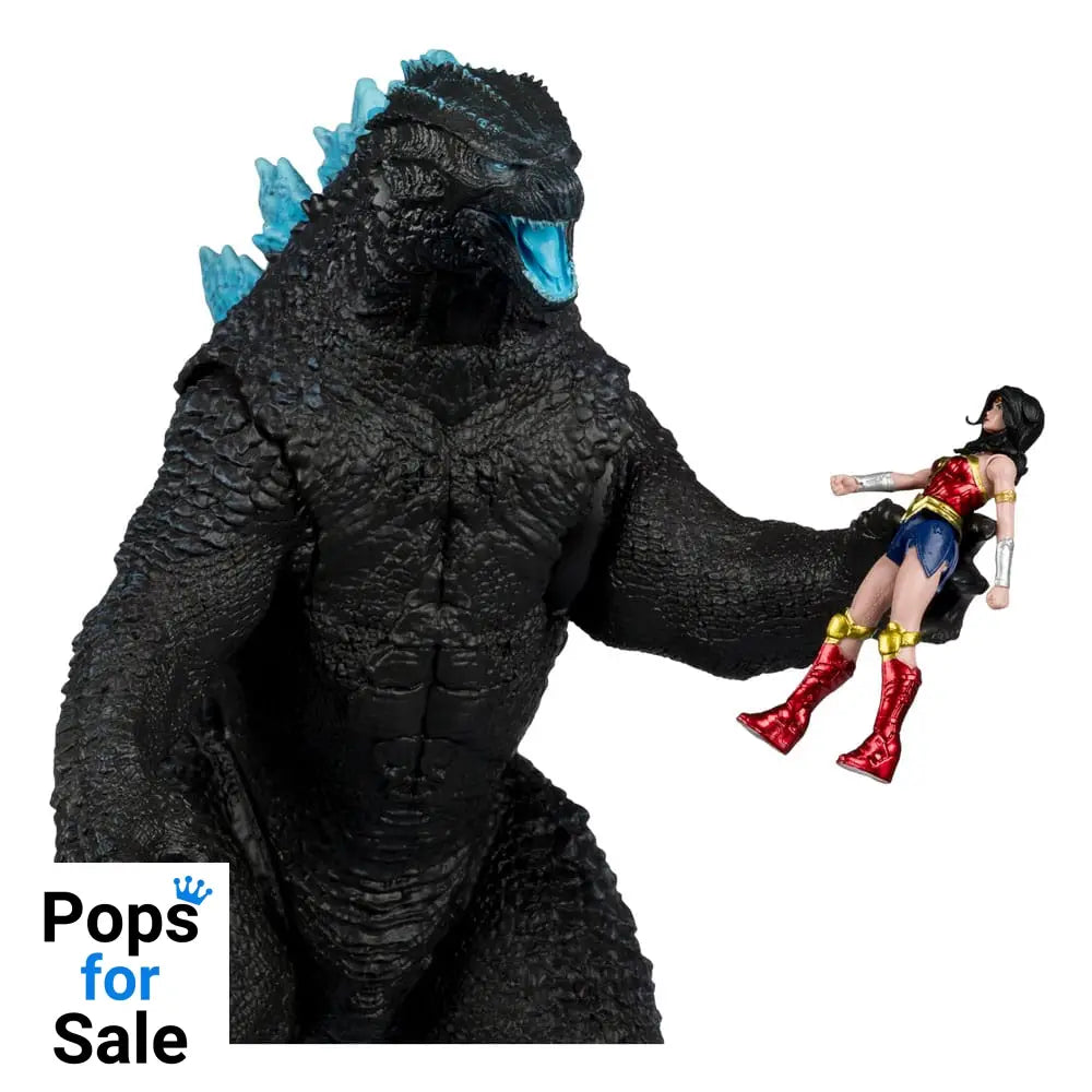 DC Justice League Monsterverse DC Multiverse Action Figures 2-Pack Wonder Woman Vs. Atomic Blast Godzilla 18 cm