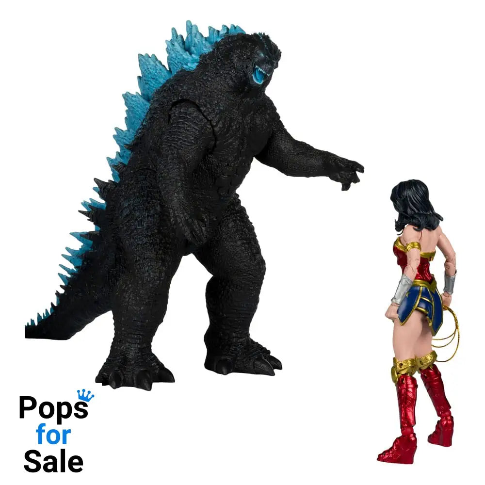 DC Justice League Monsterverse DC Multiverse Action Figures 2-Pack Wonder Woman Vs. Atomic Blast Godzilla 18 cm
