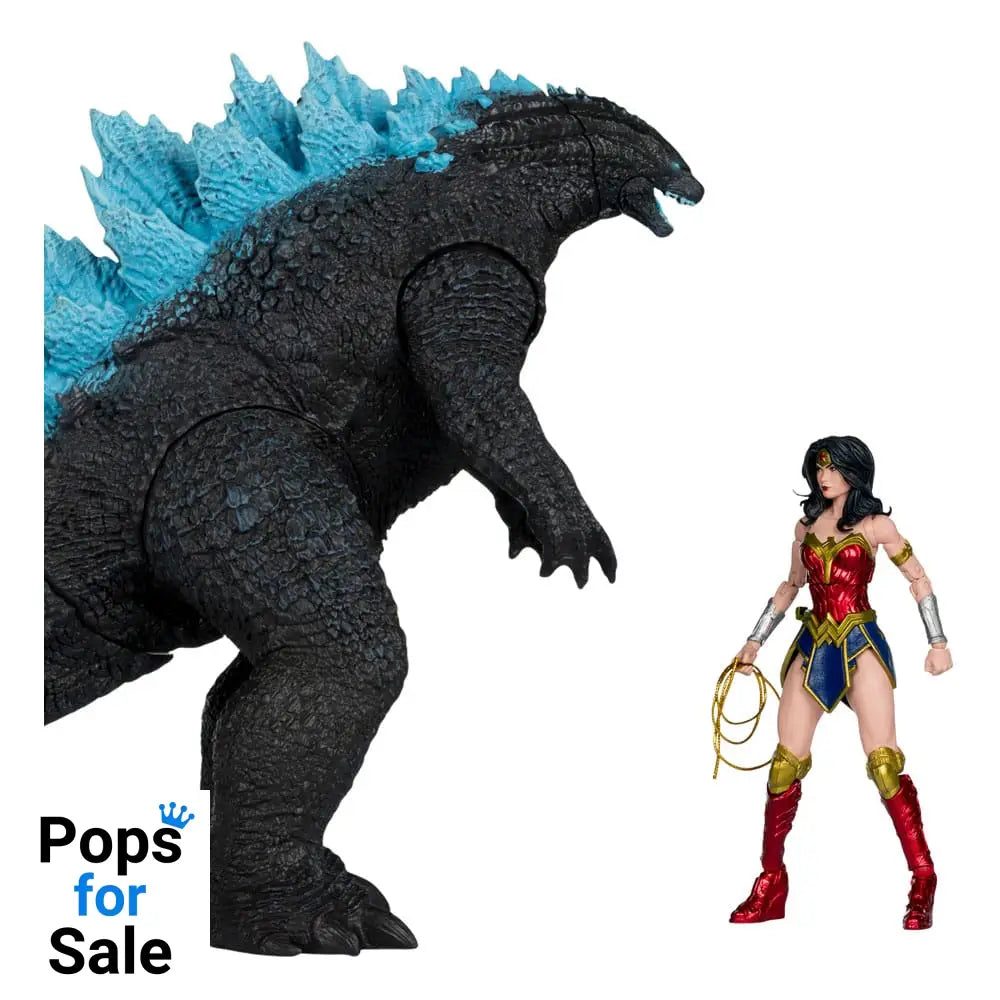 DC Justice League Monsterverse DC Multiverse Action Figures 2-Pack Wonder Woman Vs. Atomic Blast Godzilla 18 cm