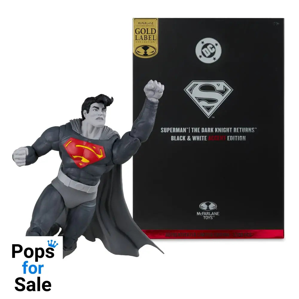 DC Multiverse Action Figure Superman (The Dark Knight Returns) (Black & White Accent Edition) (Gold Label) 18 cm
