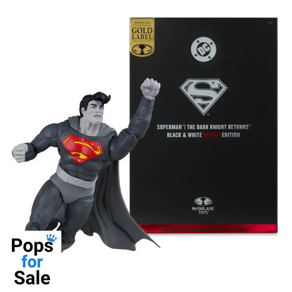 DC Multiverse Action Figure Superman (The Dark Knight Returns) (Black & White Accent Edition) (Gold Label) 18 cm