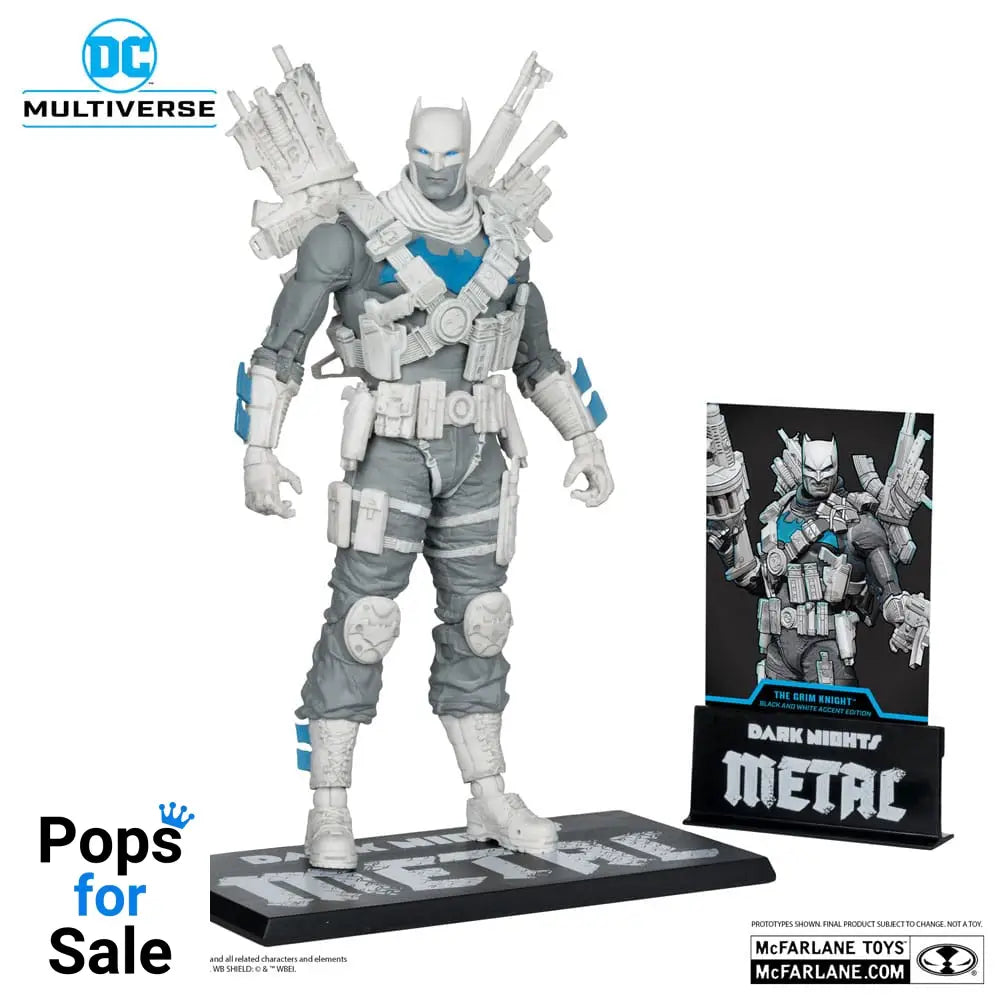 DC Multiverse Action Figure The Grim Knight (Dark Nights Metal) (Black & White Accent Edition) (Gold Label) 18 cm