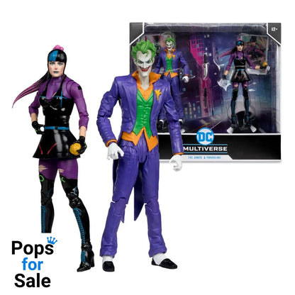 DC Multiverse Action Figures Pack of 2 The Joker & Punchline 18 cm