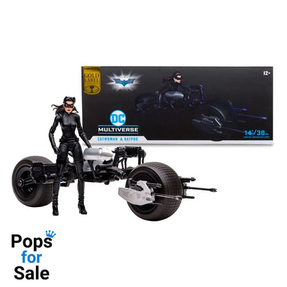 DC Multiverse Vehicle Batpod with Catwoman (The Dark Knight Rises) Vehicles