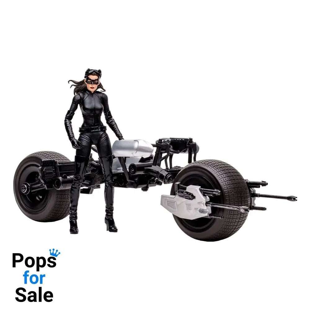 DC Multiverse Vehicle Batpod with Catwoman (The Dark Knight Rises)