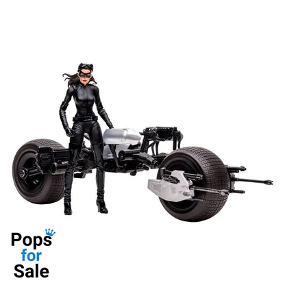 DC Multiverse Vehicle Batpod with Catwoman (The Dark Knight Rises)