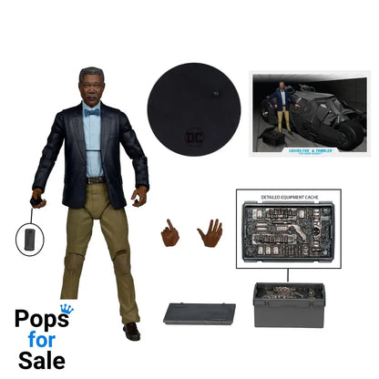 DC Multiverse Vehicle Tumbler with Lucuis Fox (The Dark Knight) (Gold Label)