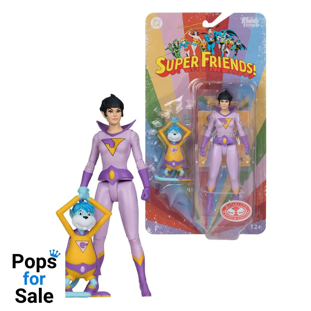 DC Retro Super Friends Action Figure Jayna & Gleek (Red Platinum Edition) 15 cm Action figures