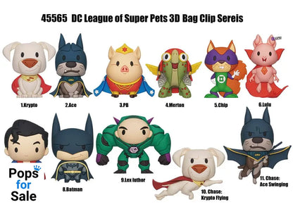 DC Super Pets 3D PVC Bag Clips Series 1 Display (24)