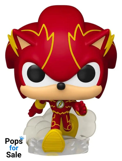 DC x Sonic the Hedgehog POP! Heroes Vinyl Figure Sonic as The Flash 9 cm