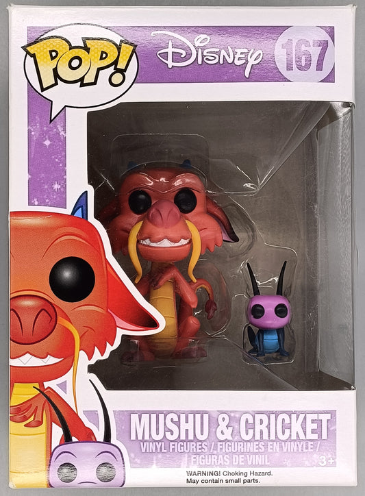 #167 Mushu & Cricket - Disney Mulan - Box Damaged Funko POP