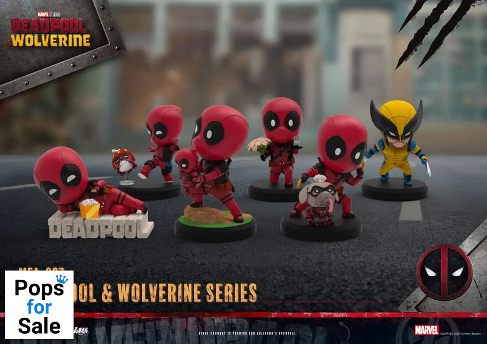 Deadpool 3 Deadpool & Wolverine Series Mini Egg Attack Figures 8 cm
