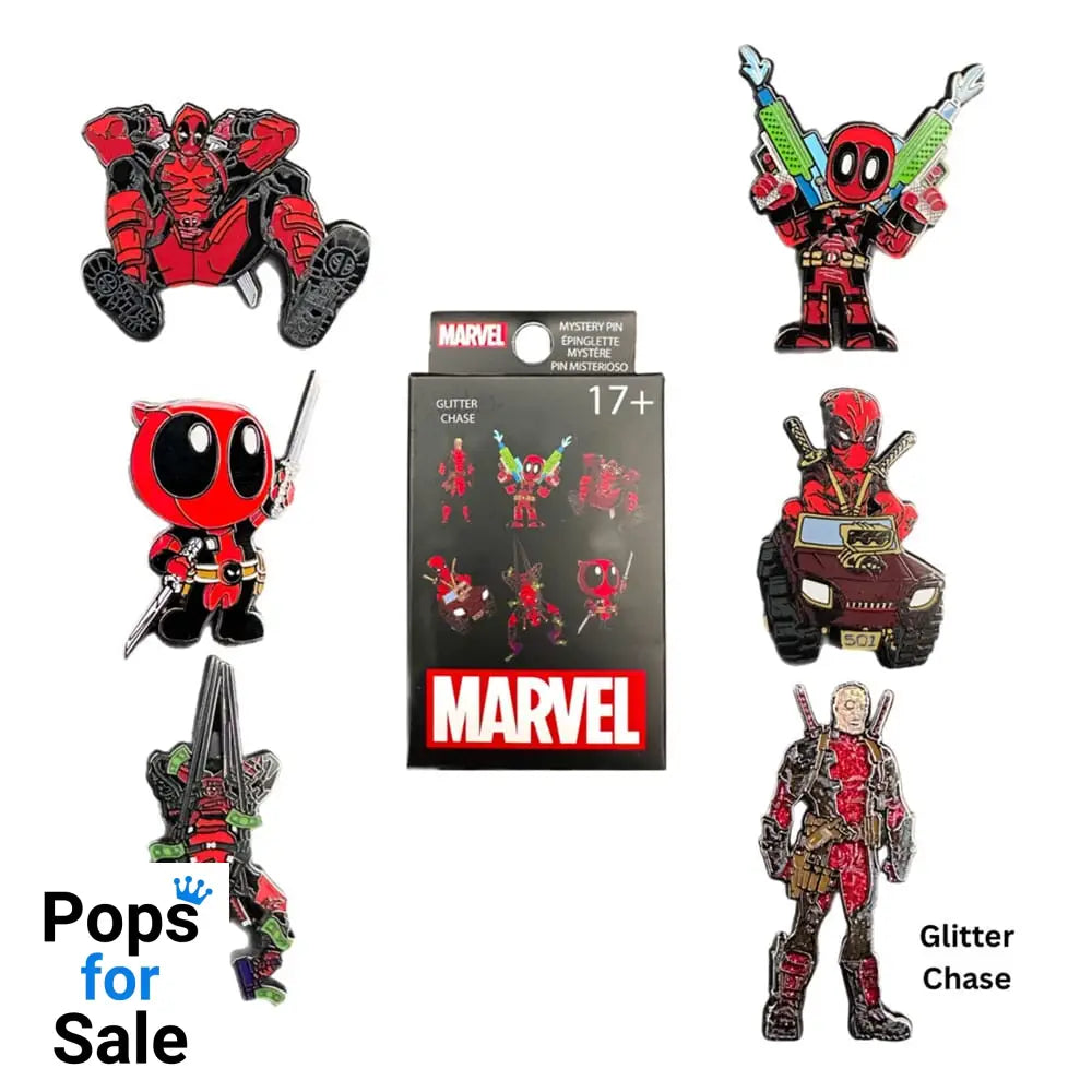 Deadpool by Loungefly Enamel Pins Blind Box Deadpool Action Display (12)