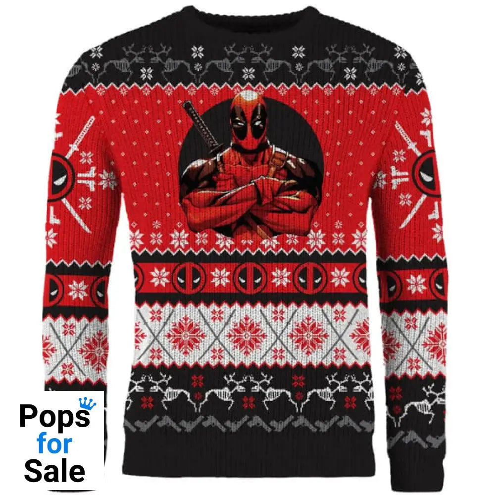 Deadpool Christmas Jumper (Size XXL)