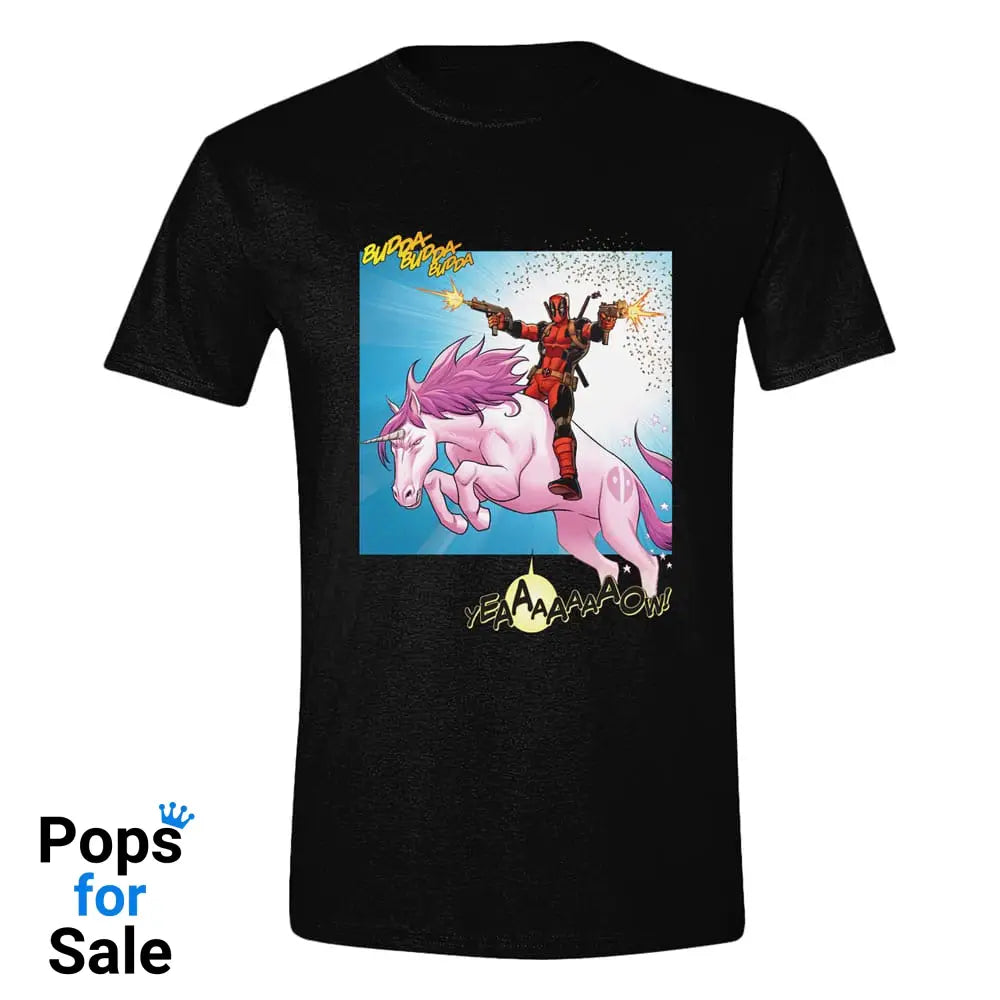 Deadpool T-Shirt Unicorn Battle Size L